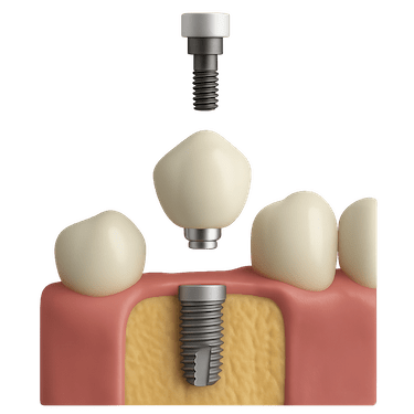 Fase protésica de los implantes dentales