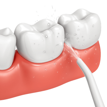 Desinfección de las encías.