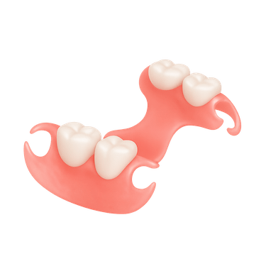 Prótesis parcial removible acrílica sin ganchos (Valplast)