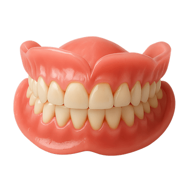Dentadura postiza o prótesis dental completa removible sin implantes