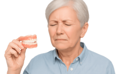 Prótesis dentales sin ganchos ni paladar